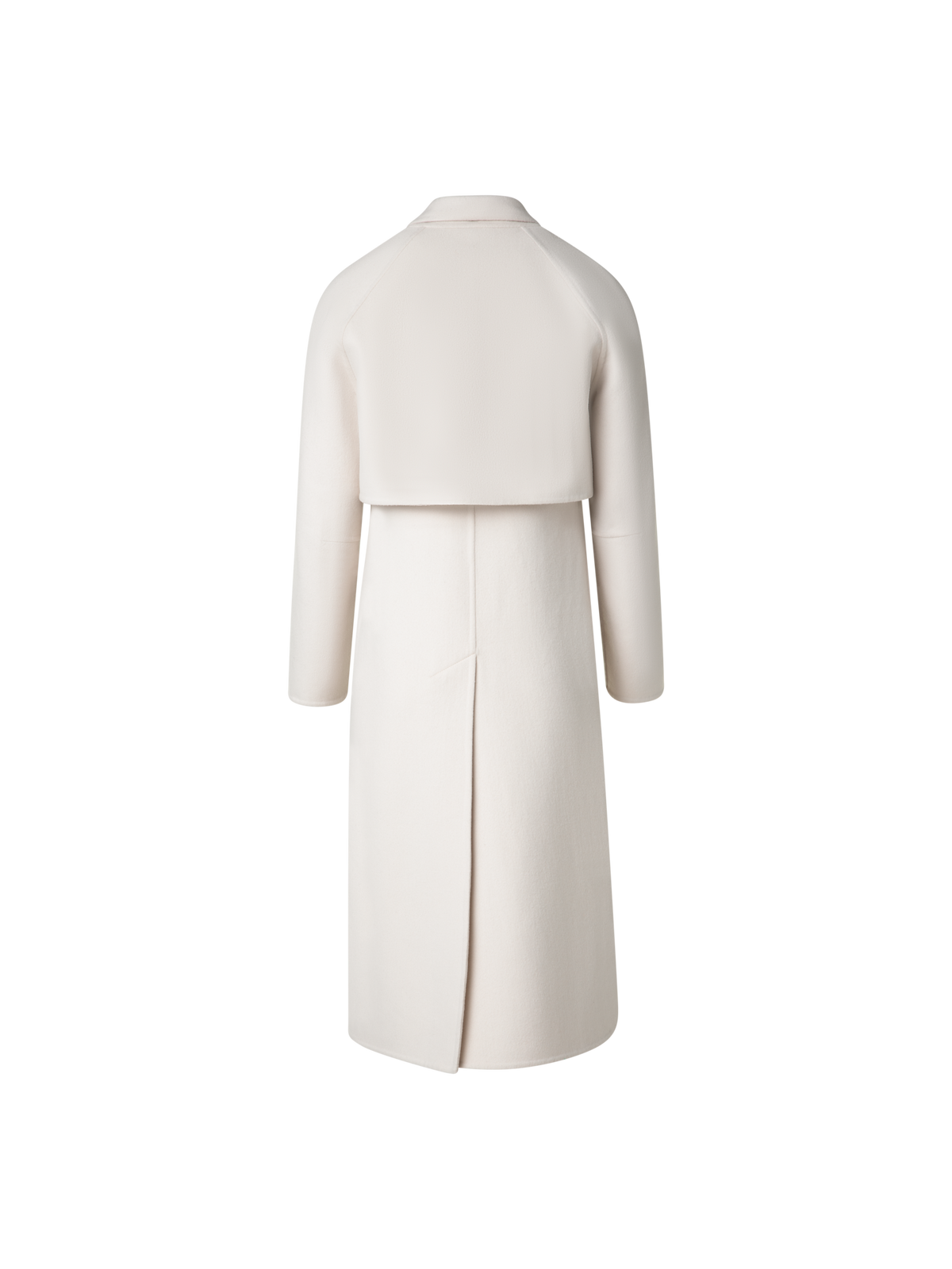 Designer ウールダブルフェイス・コート - エクリュ - ホワイト