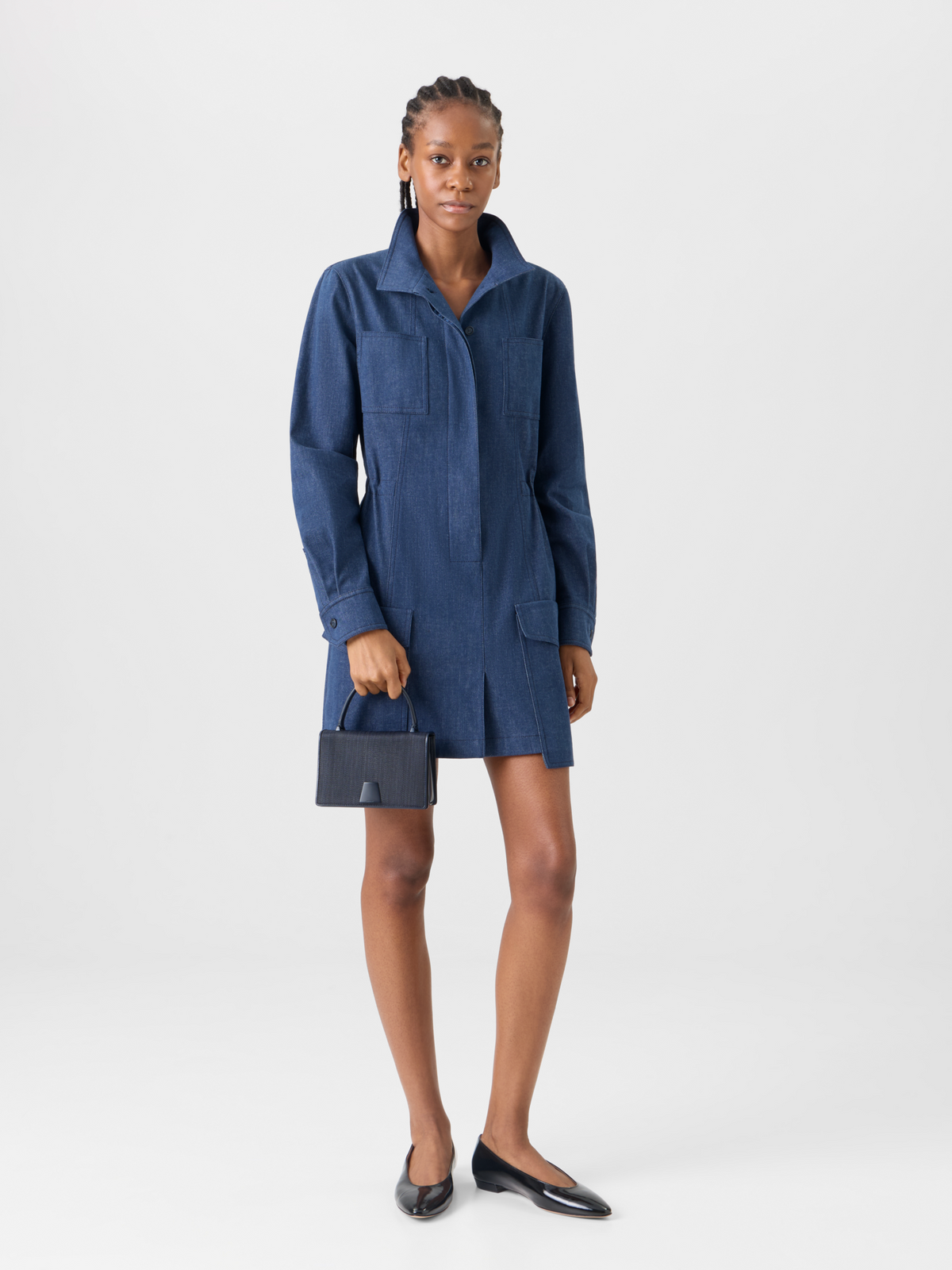 Designer アクリス アリス ミニトップハンドル - ネイビー - ブルー #editorial