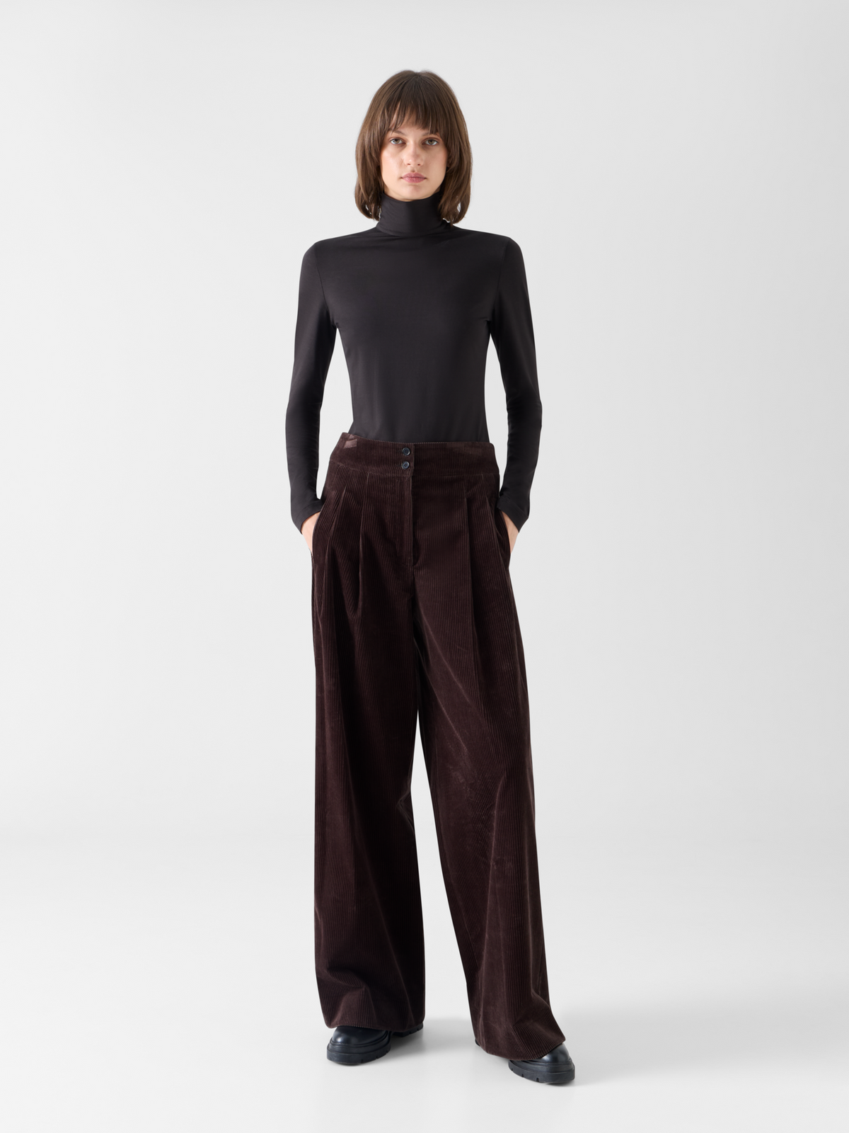 Designer コットンコーデュロイ パンツ The Florence Pants（フローレンス・パンツ） - ブラウン #editorial