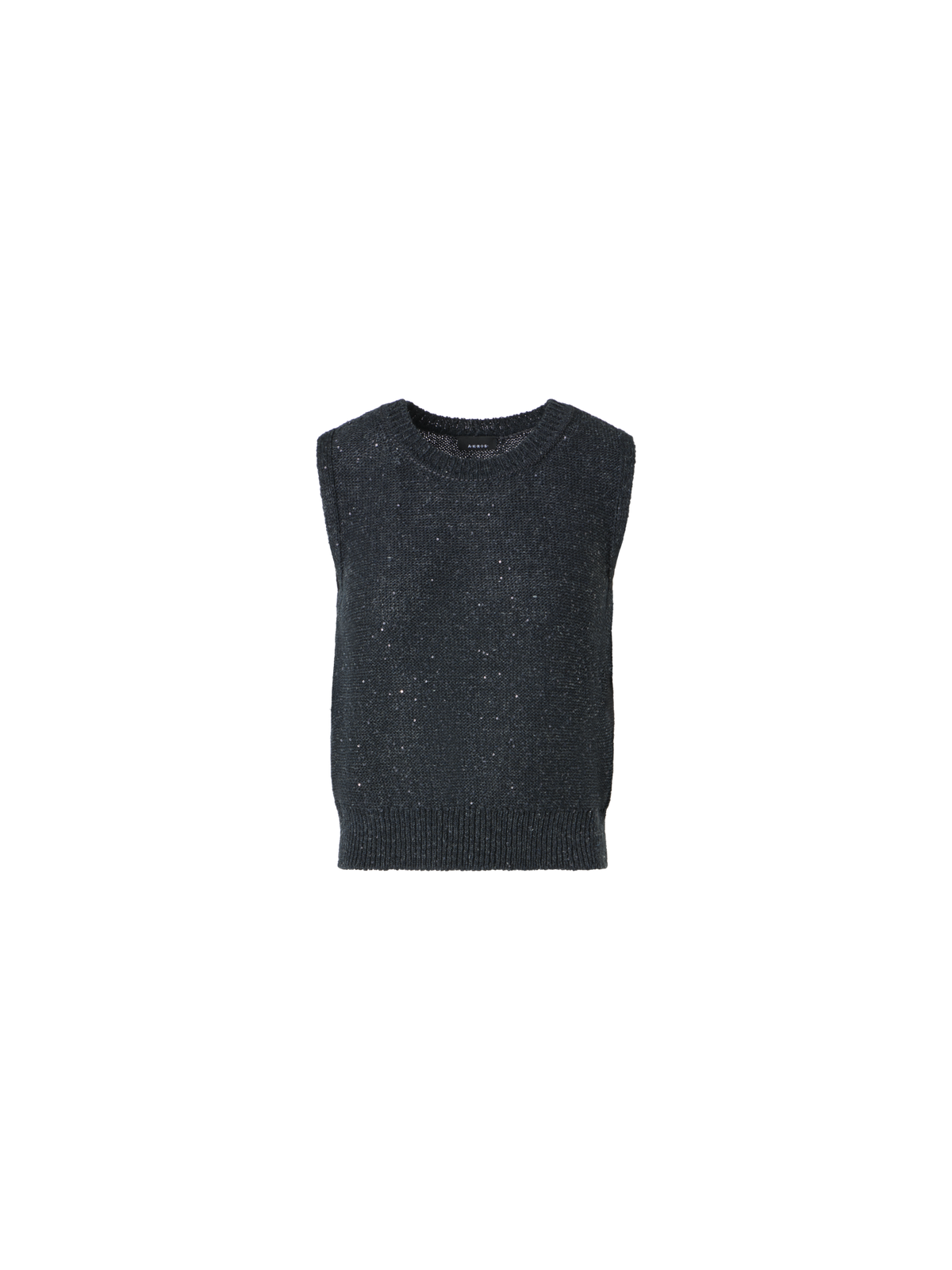 Designer リネンコットンブレンド ・ニットトップ