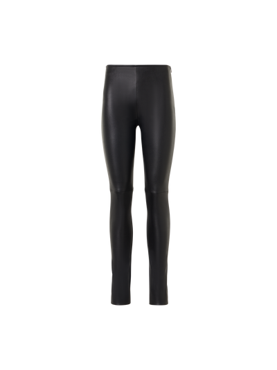 Designer レザー×ジャージー パンツ The Fancy Legging（ファンシー・レギンス） - ブラック