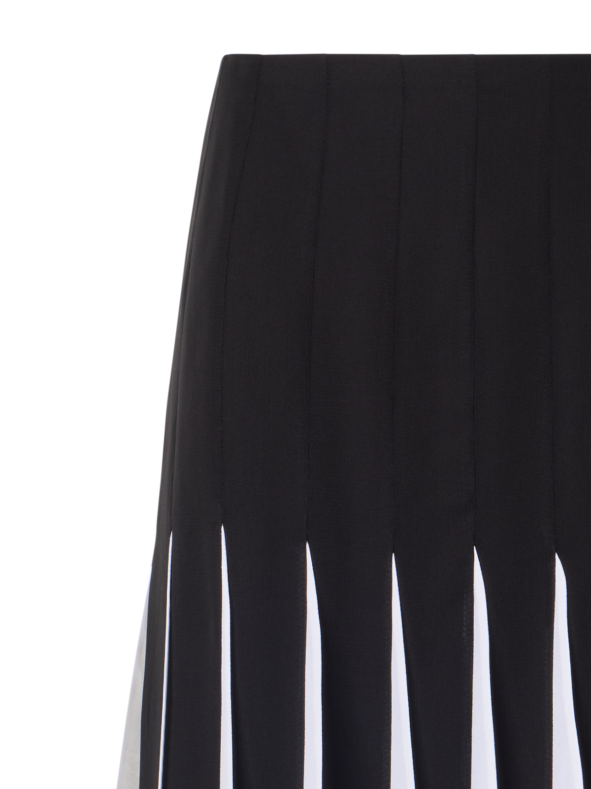 Designer パナマシルクオーガンザ ・スカート - ブラック