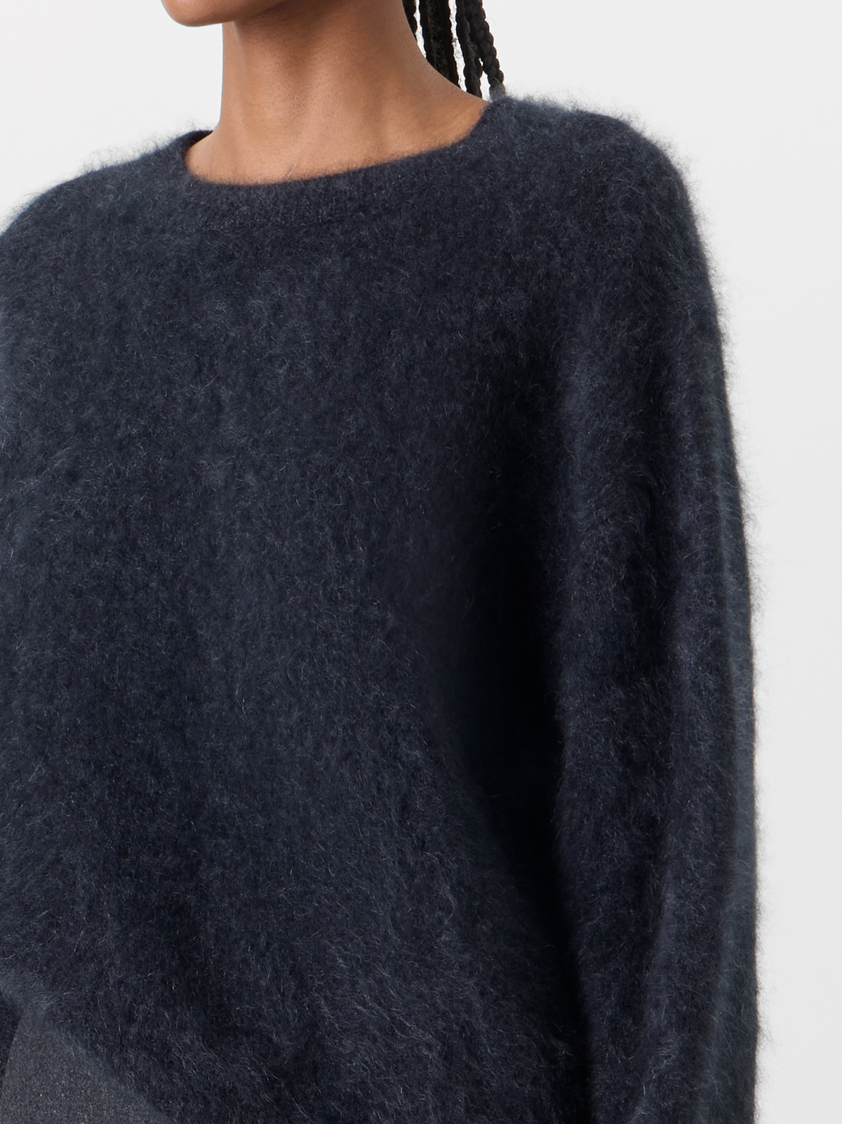 Designer クラウドカシミヤ ニットプルオーバー - グレー 