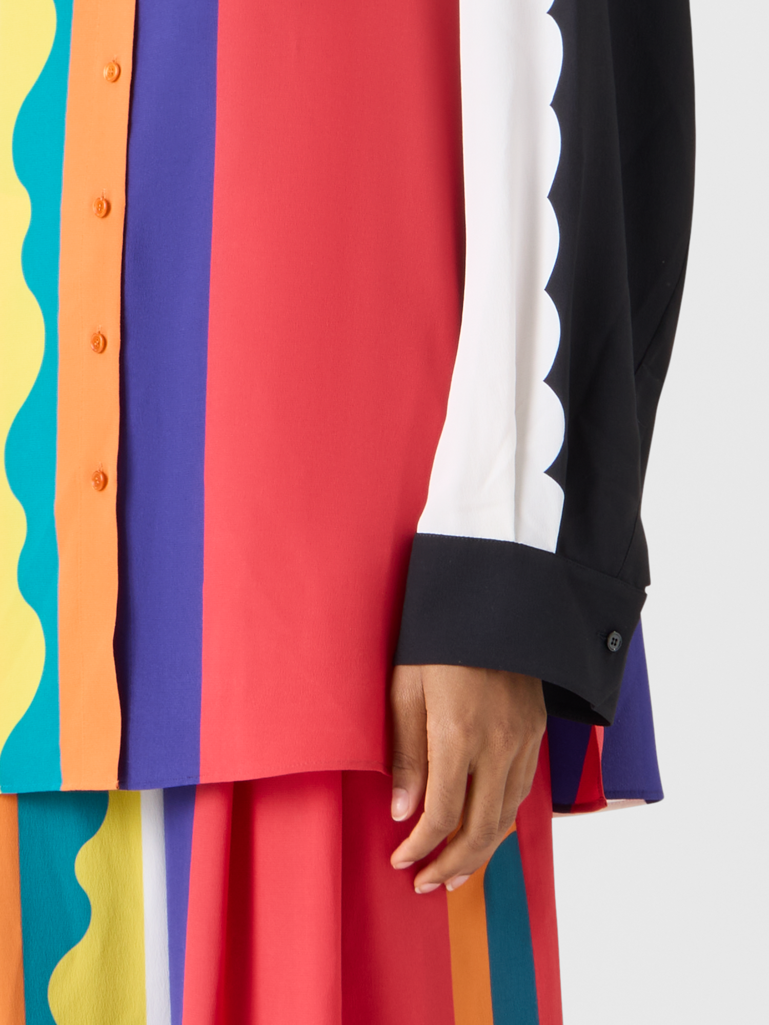 Designer シルククレープ ・ブラウス 