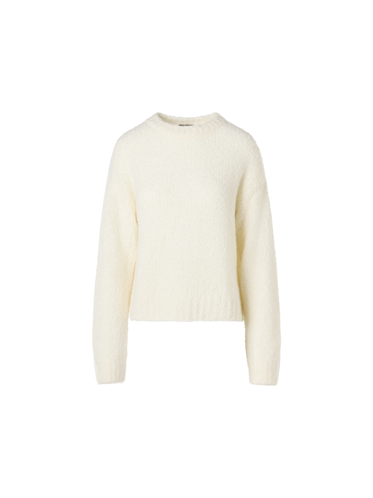 Designer カシミアシルクブークレ ・ニットプルオーバー