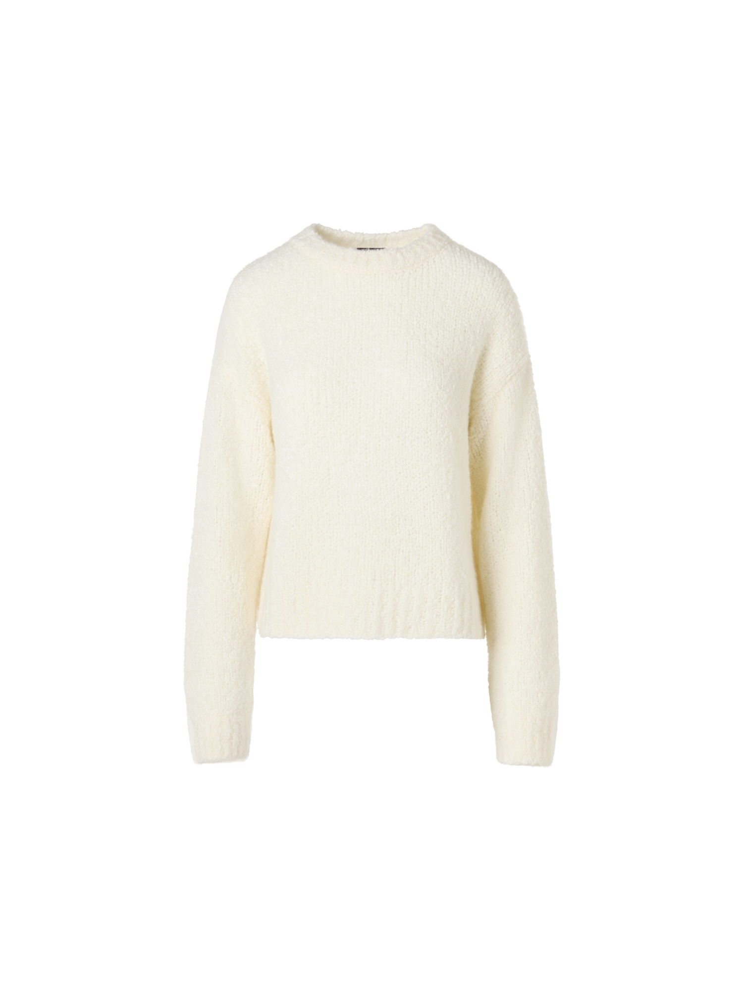 Designer カシミアシルクブークレ ・ニットプルオーバー