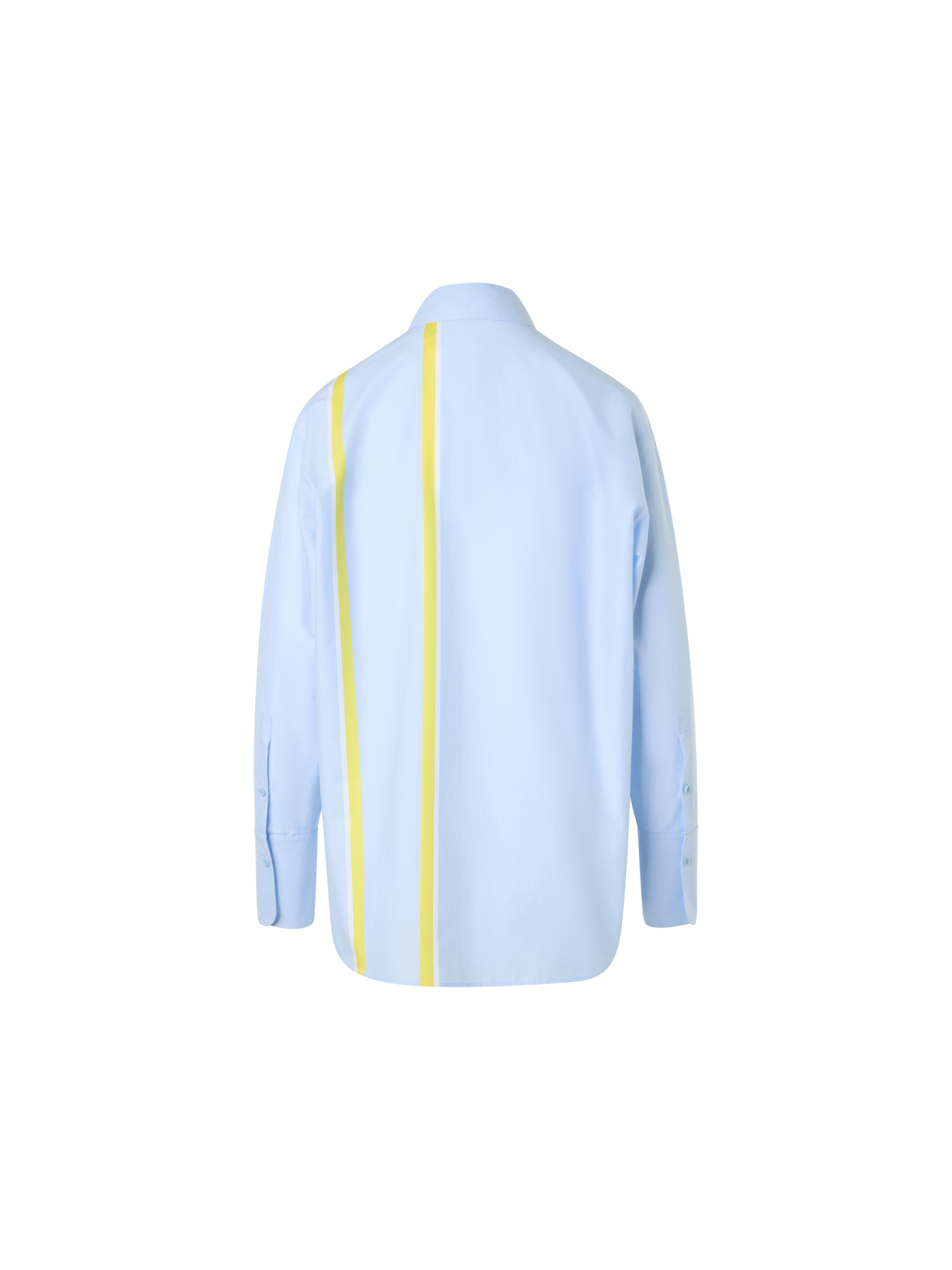 Designer コットンシャンブレー ・ブラウス - ブルー