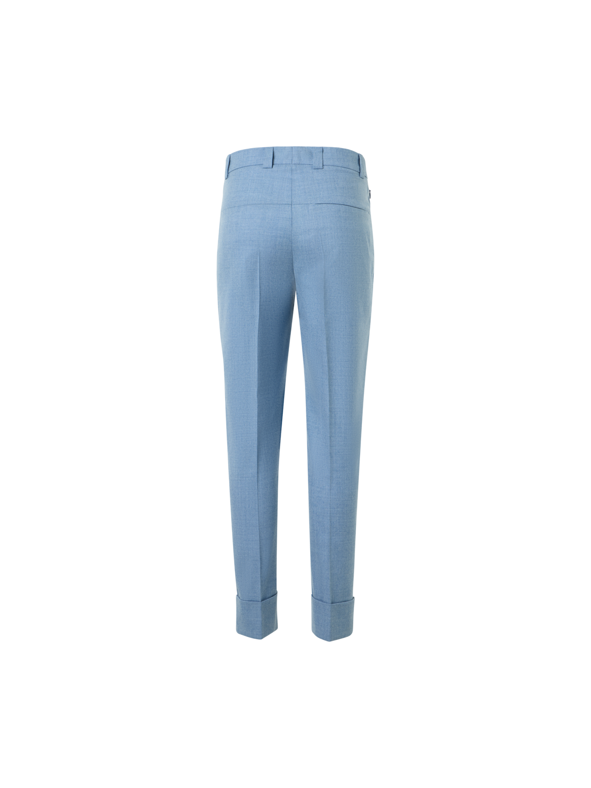 Designer ウールストレッチフランネル ・パンツ - ブルー