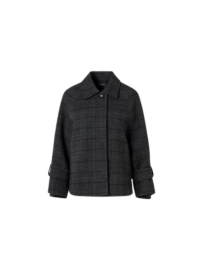 Designer カシミヤダブルフェイス ジャケット The Alisa Jacket（アリサ・ジャケット） - ブラック - グレー
