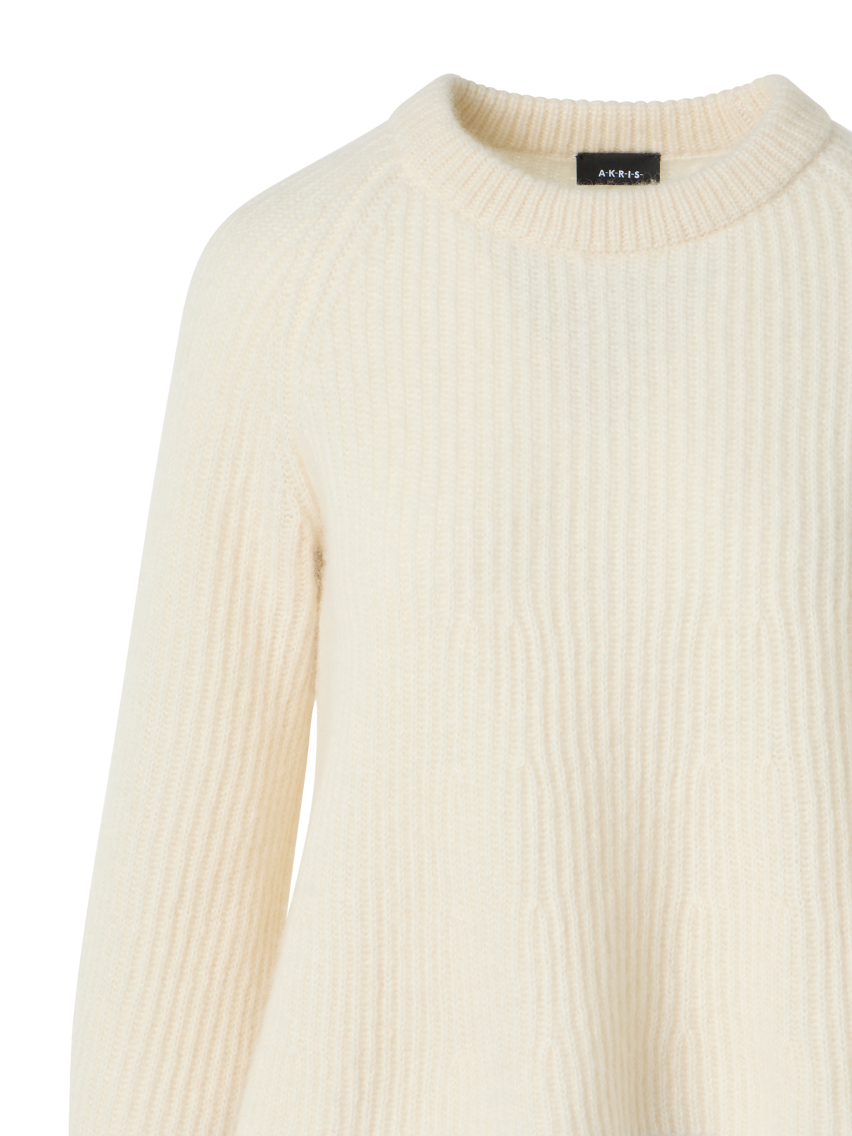Designer カシミヤシルク混紡 ・ニットプルオーバー - エクリュ