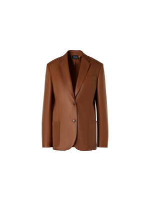Designer ラムナッパレザー ジャケット The Kora Jacket（コーラ・ジャケット） - ブラウン