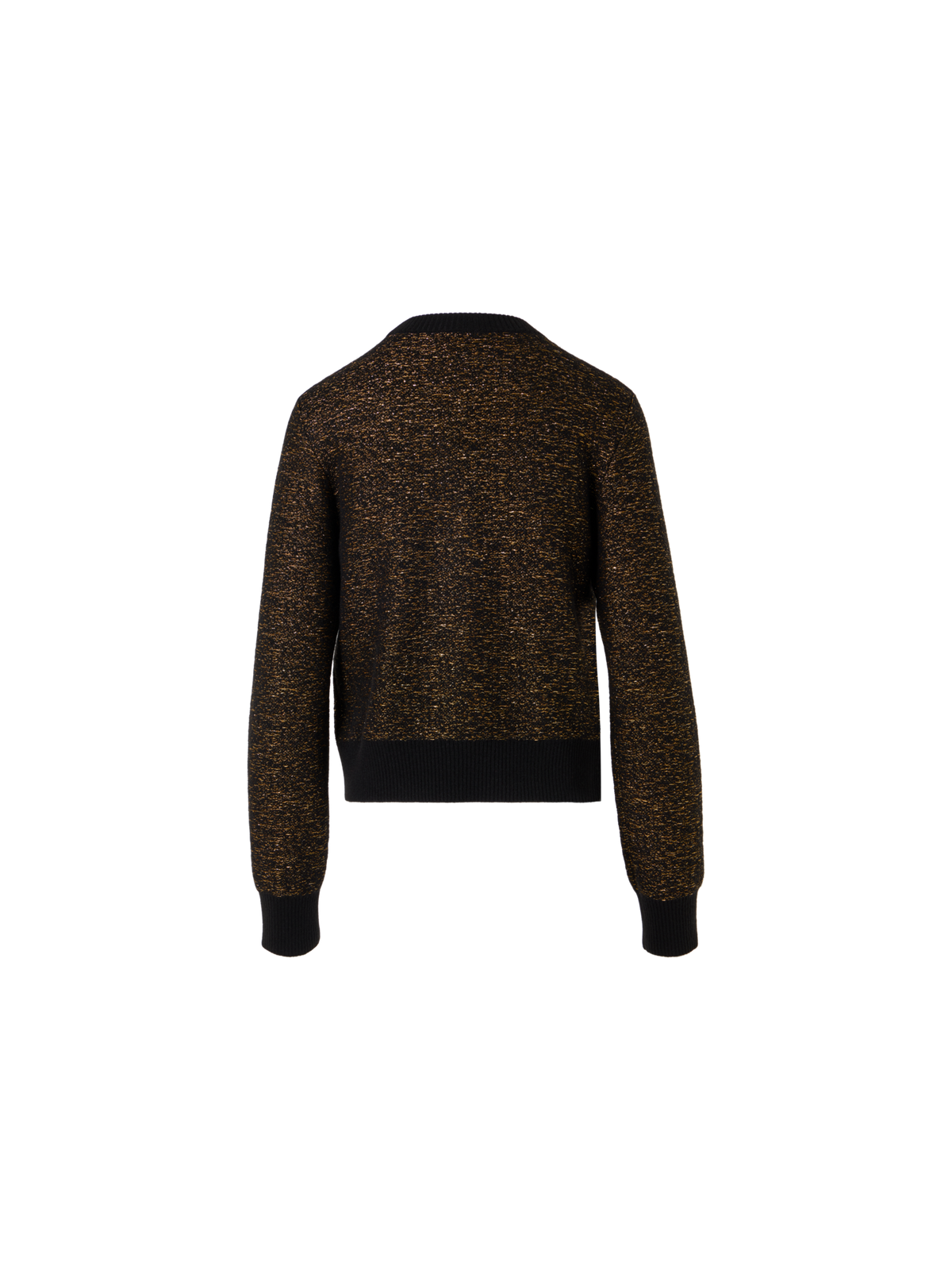 Designer カシミヤラメ ニットプルオーバー - ブラック