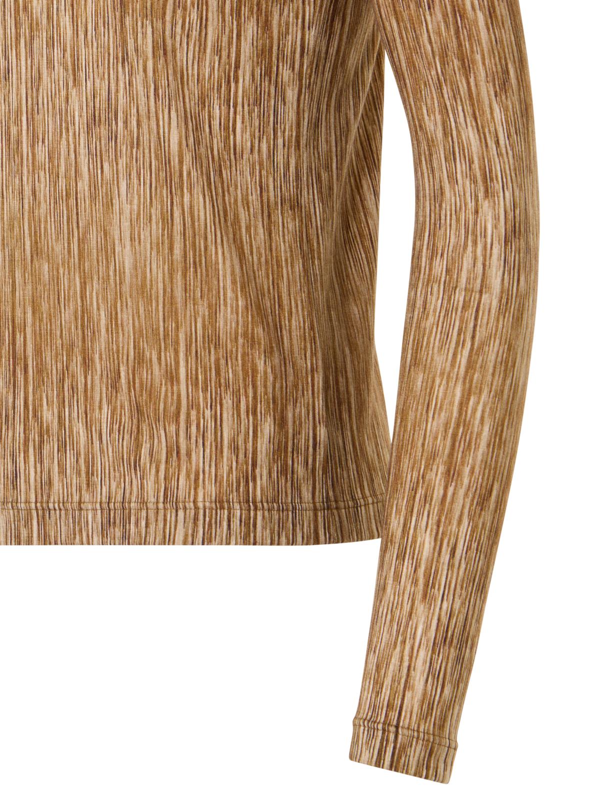 Designer カシミヤシルクジャージー シャツ - ブラック - ブラウン