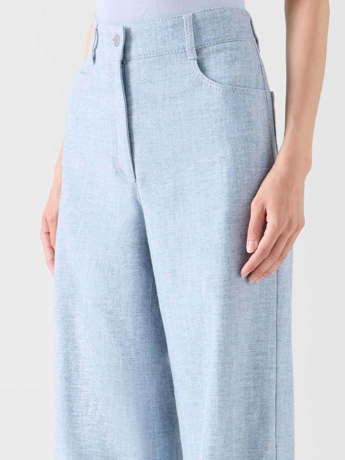 Designer ブラッシュドコットンデニム パンツ The Cooper Pants（クーパー・パンツ） - ブルー #editorial