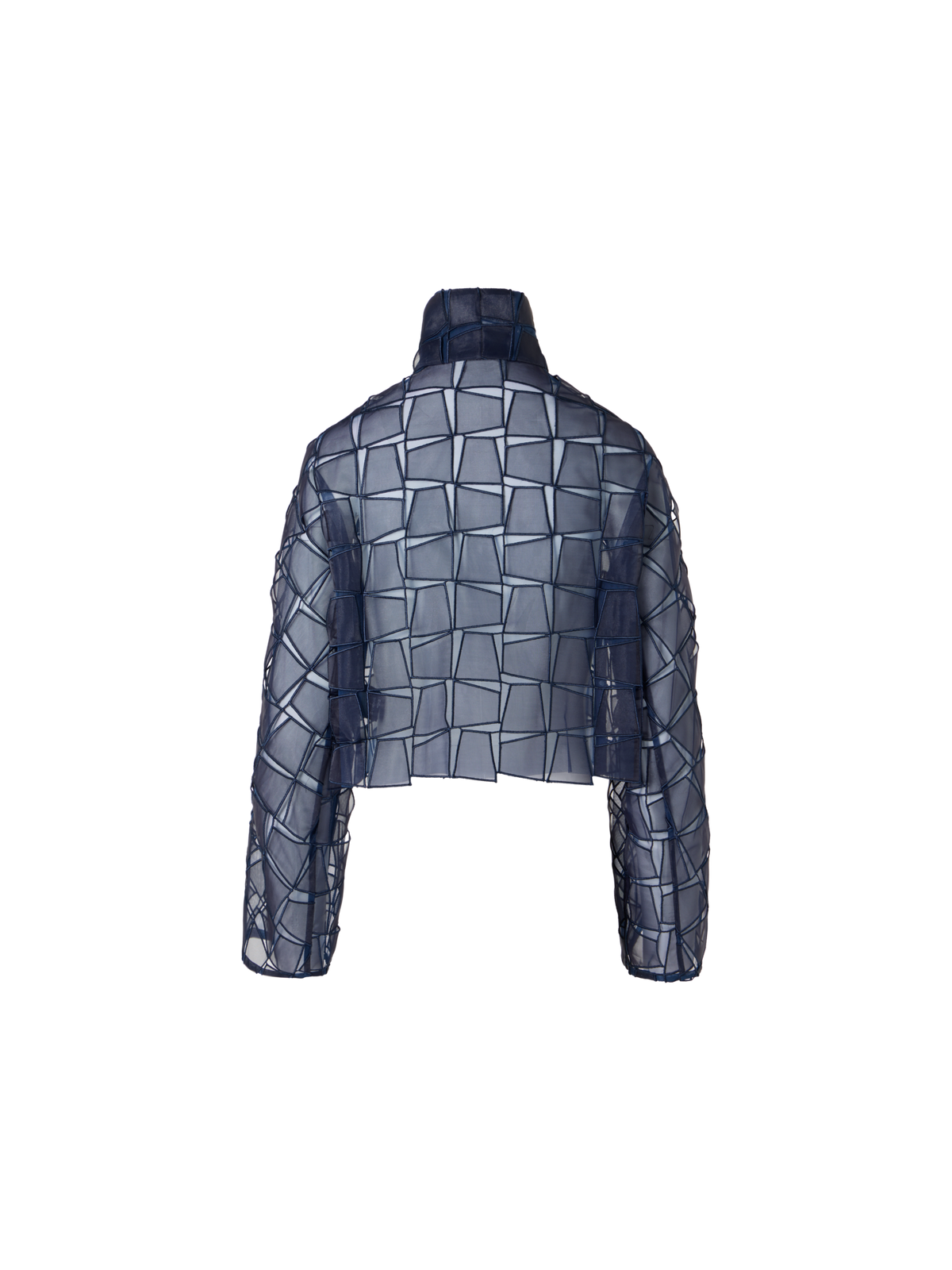 Designer オーガンザトラペゾイドエンブロイダリー・ジャケット