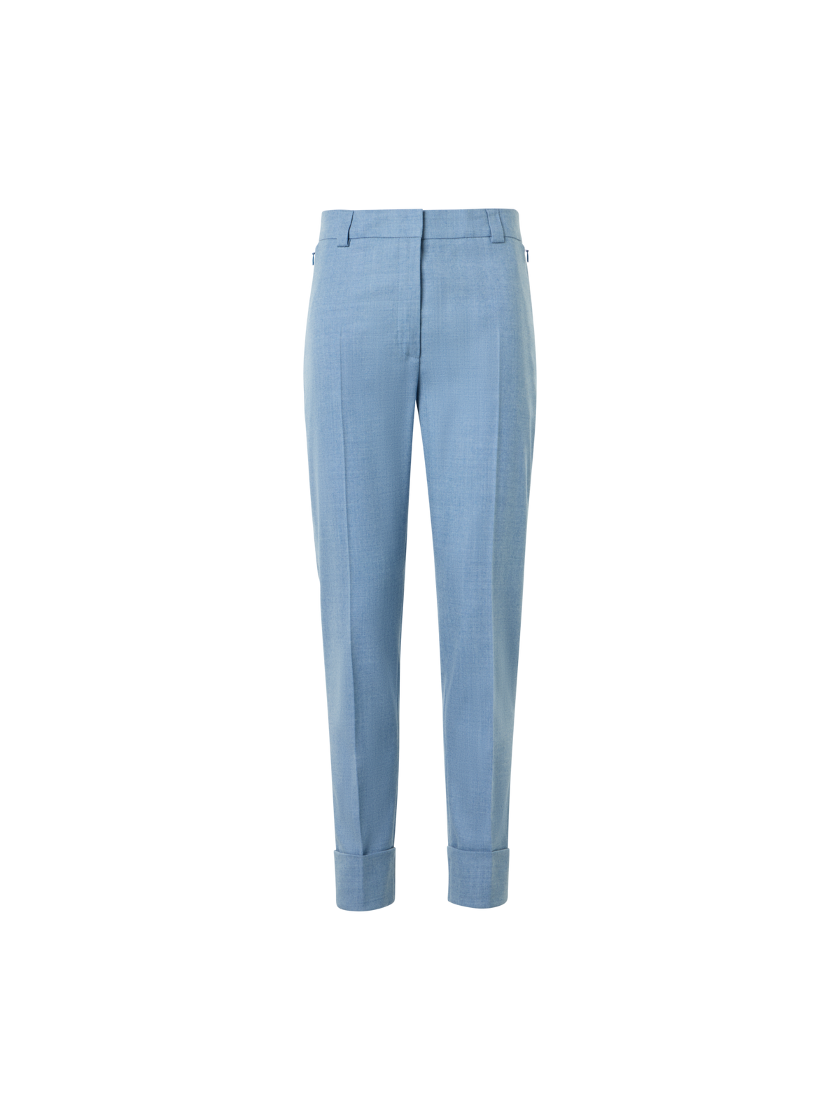 Designer ウールストレッチフランネル ・パンツ - ブルー
