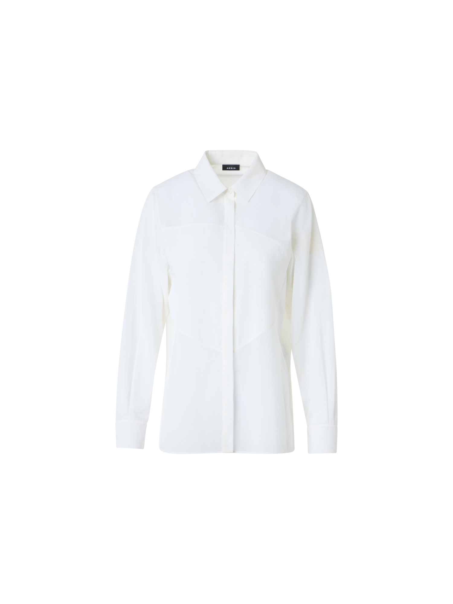 Designer コットンボイル ・ブラウス - ホワイト