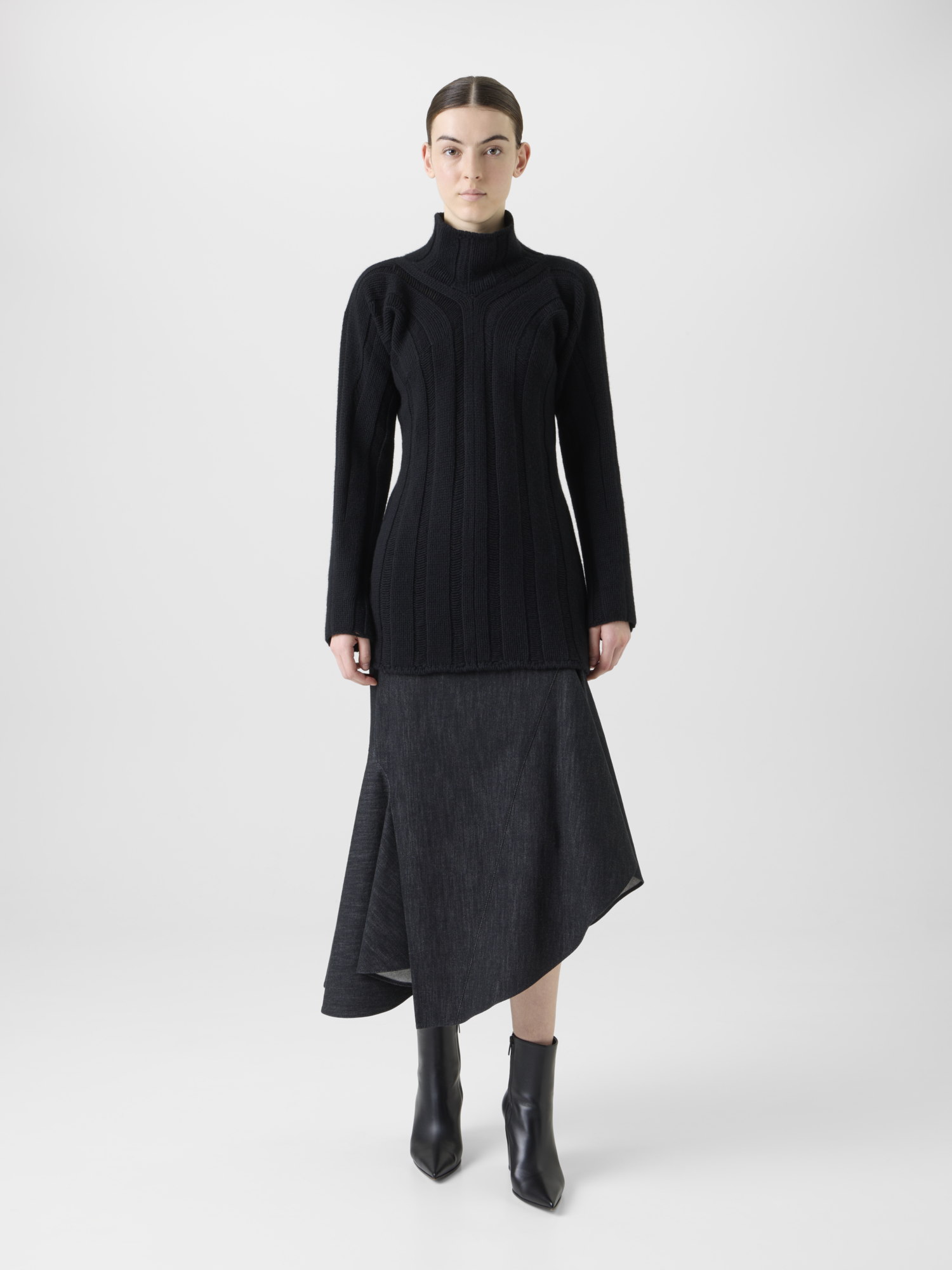 Designer コットンデニム ・スカート 