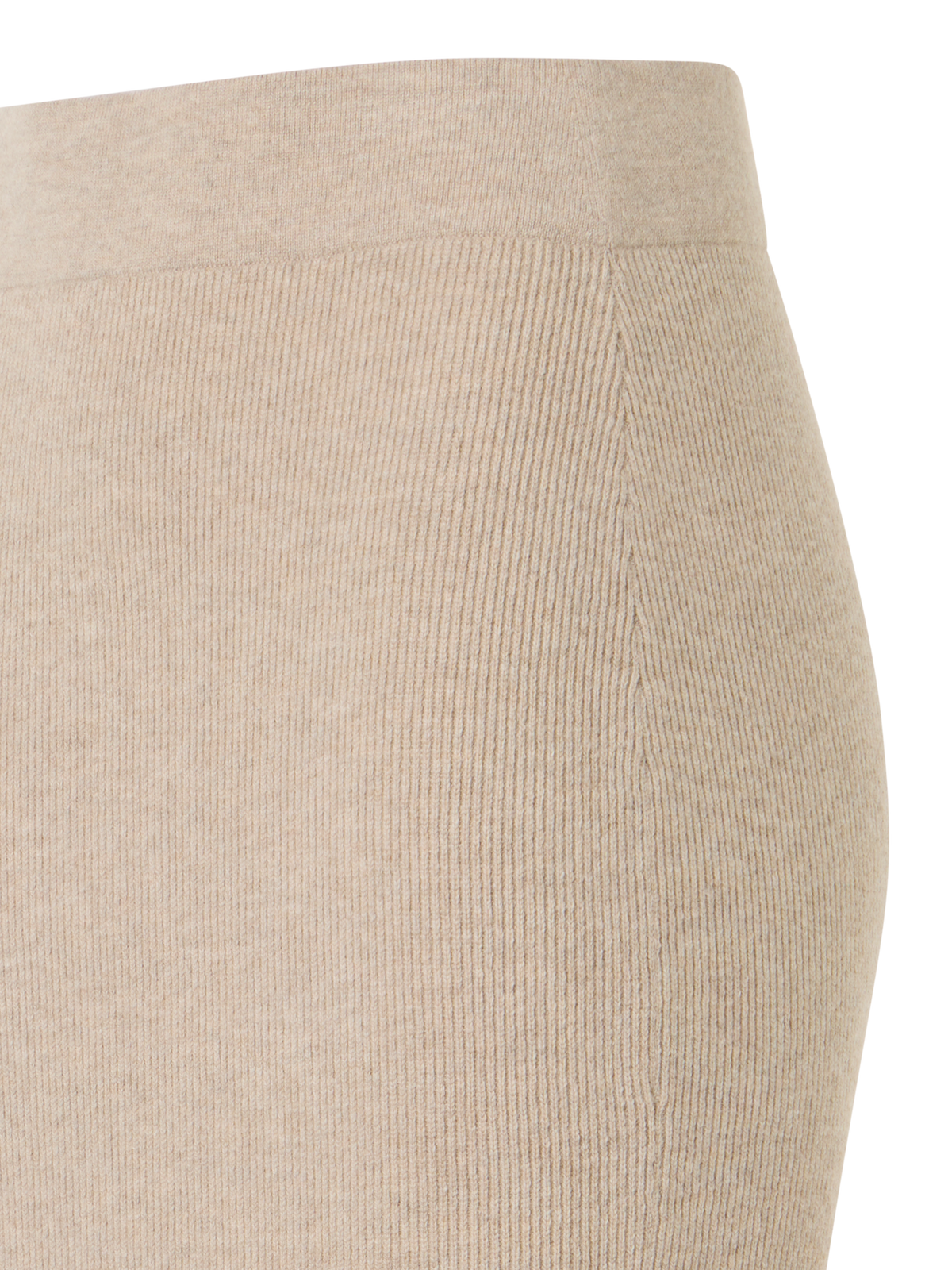 Designer ウールカシミヤ ニットスカート - ベージュ