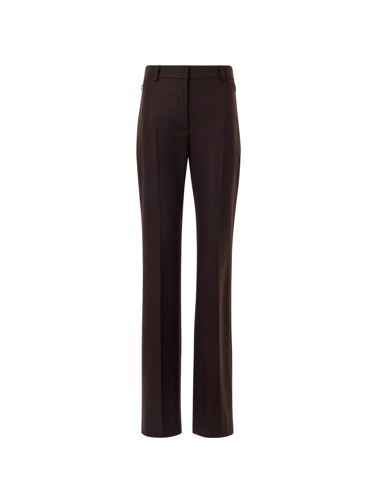 Designer ウールストレッチフランネル パンツ The Marilyn Pants（マリリン・パンツ - ブラウン