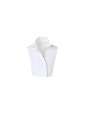 Designer コットンダブルフェイス ・ジレ - エクリュ