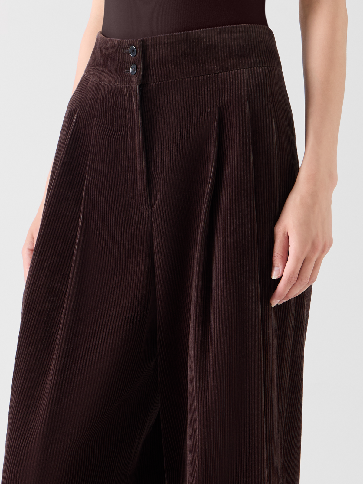Designer コットンコーデュロイ パンツ The Florence Pants（フローレンス・パンツ） - ブラウン #editorial