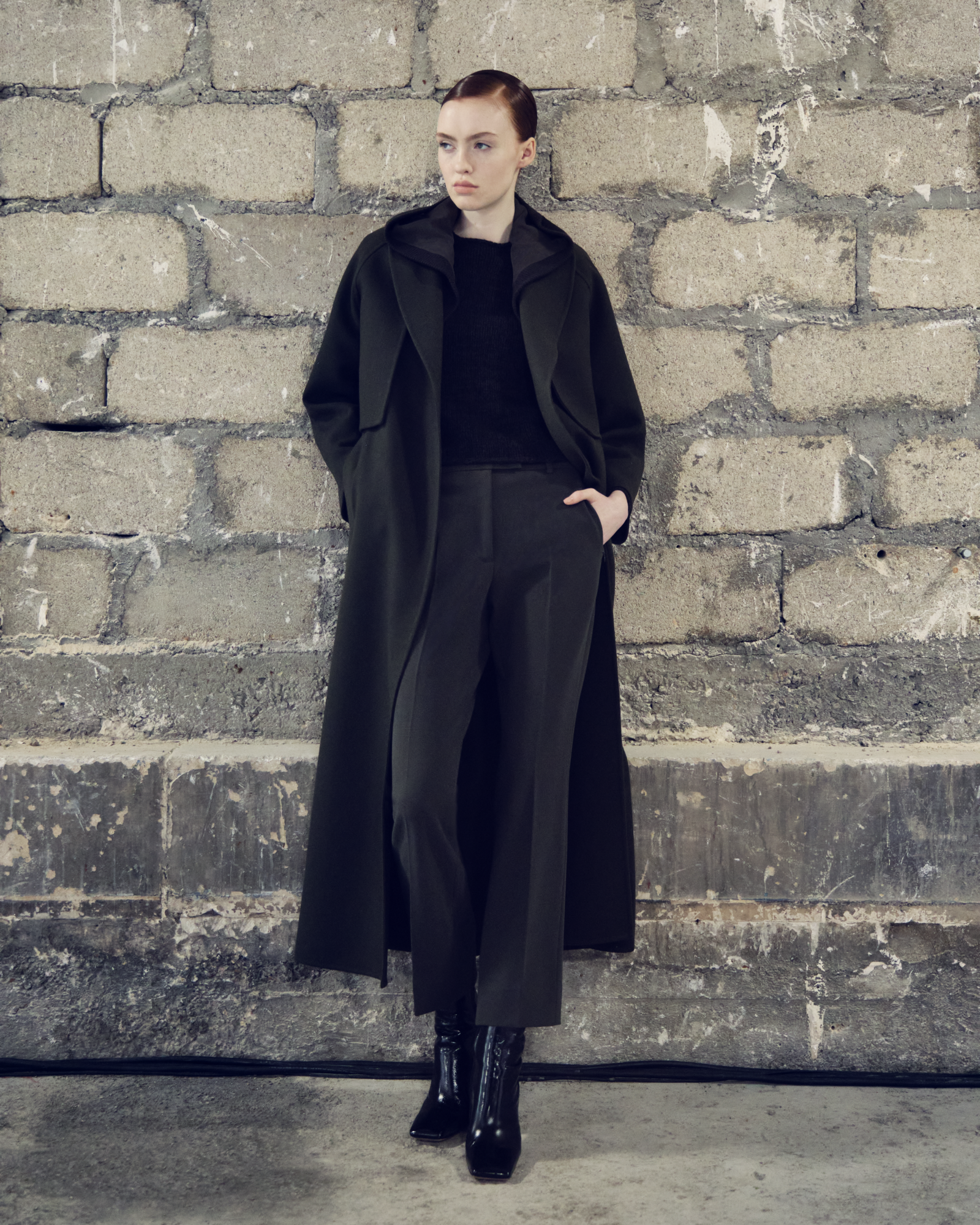 Designer ウールダブルフェイス・コート - エクリュ - ホワイト 