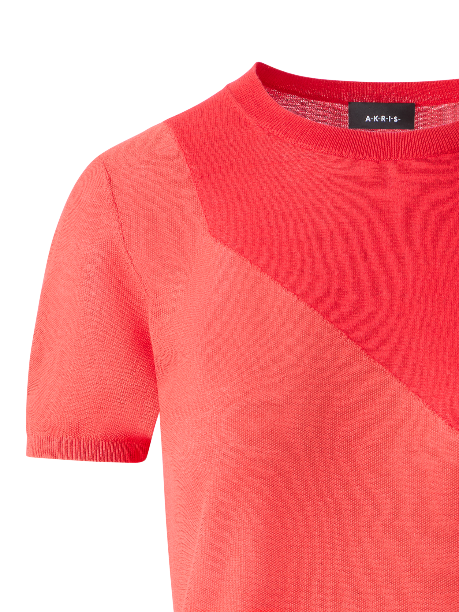 Designer シルクコットン ニットプルオーバー - レッド