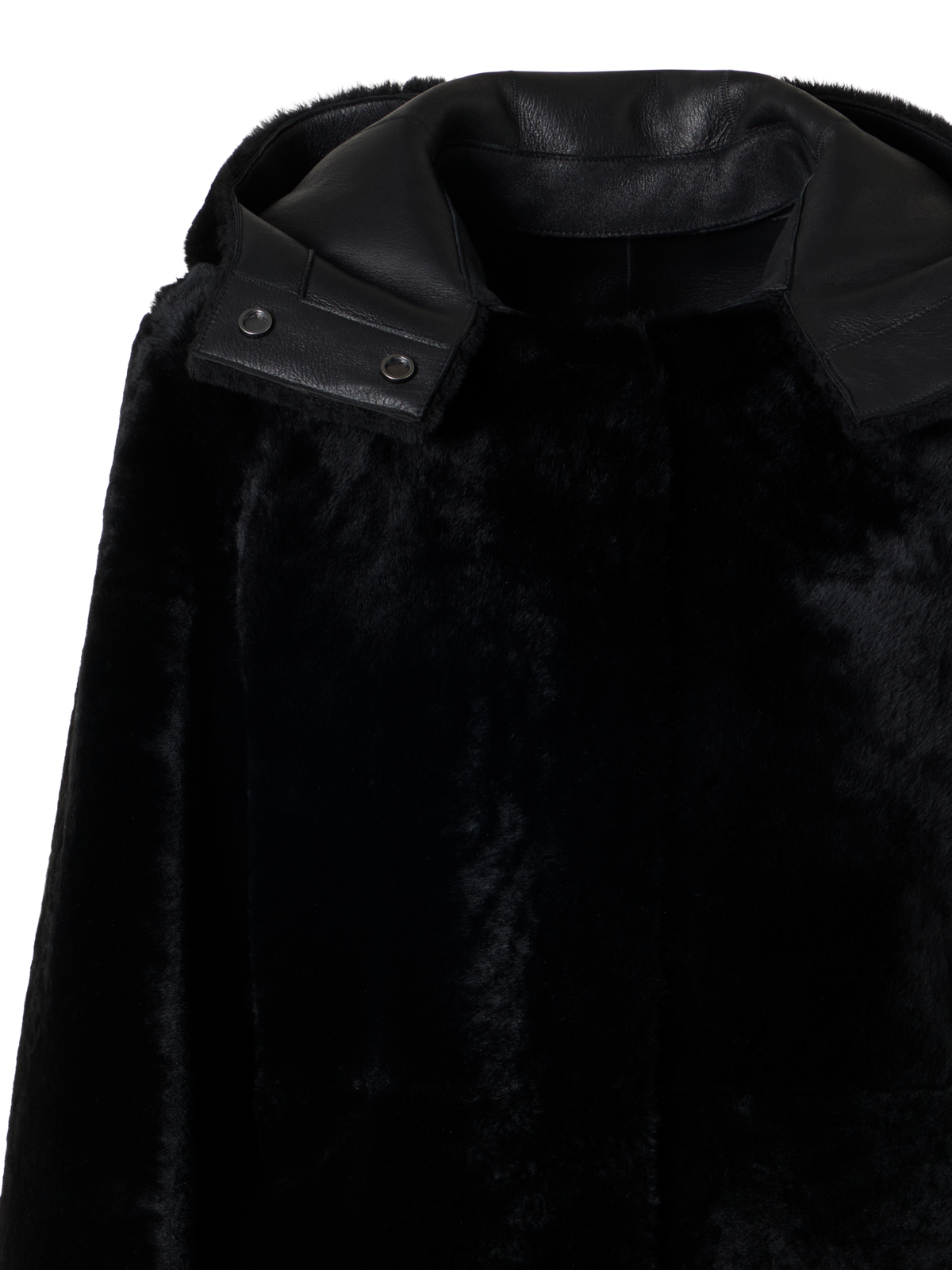 Designer ラムシアリング コートThe Oxana Coat（オクサナ・コート） - ブラック