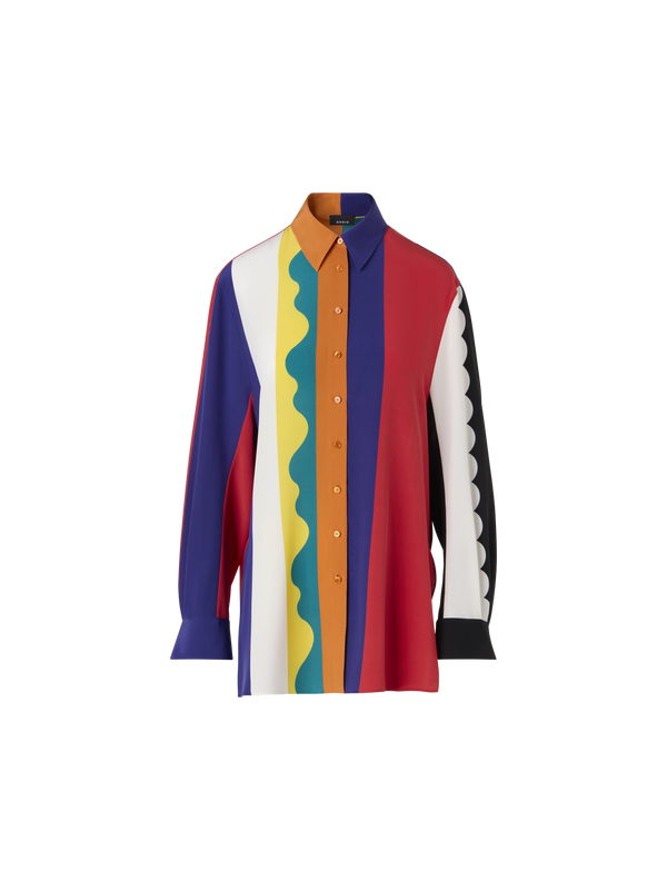 Designer シルククレープ ・ブラウス