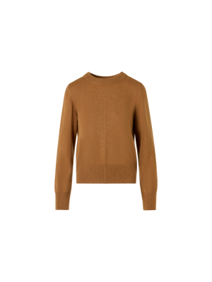 Designer カシミヤ ニットプルオーバー - ブラウン