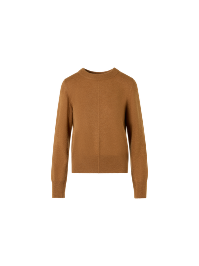 Designer カシミヤ ニットプルオーバー - ブラウン