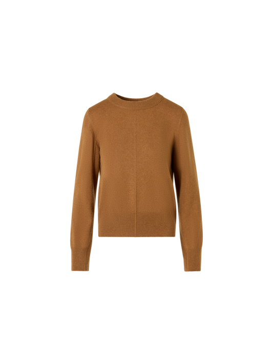 Designer カシミヤ ニットプルオーバー - ブラウン