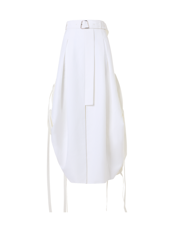 Designer コットンダブルフェイス ・スカート - エクリュ