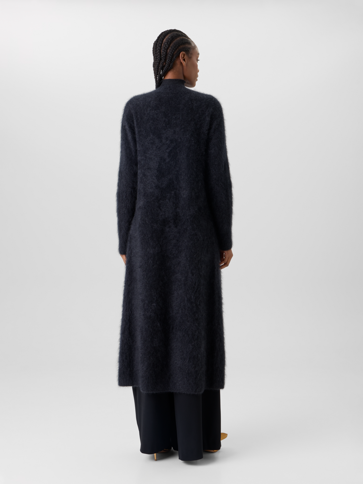 Designer クラウドカシミヤ ニットコート - グレー 