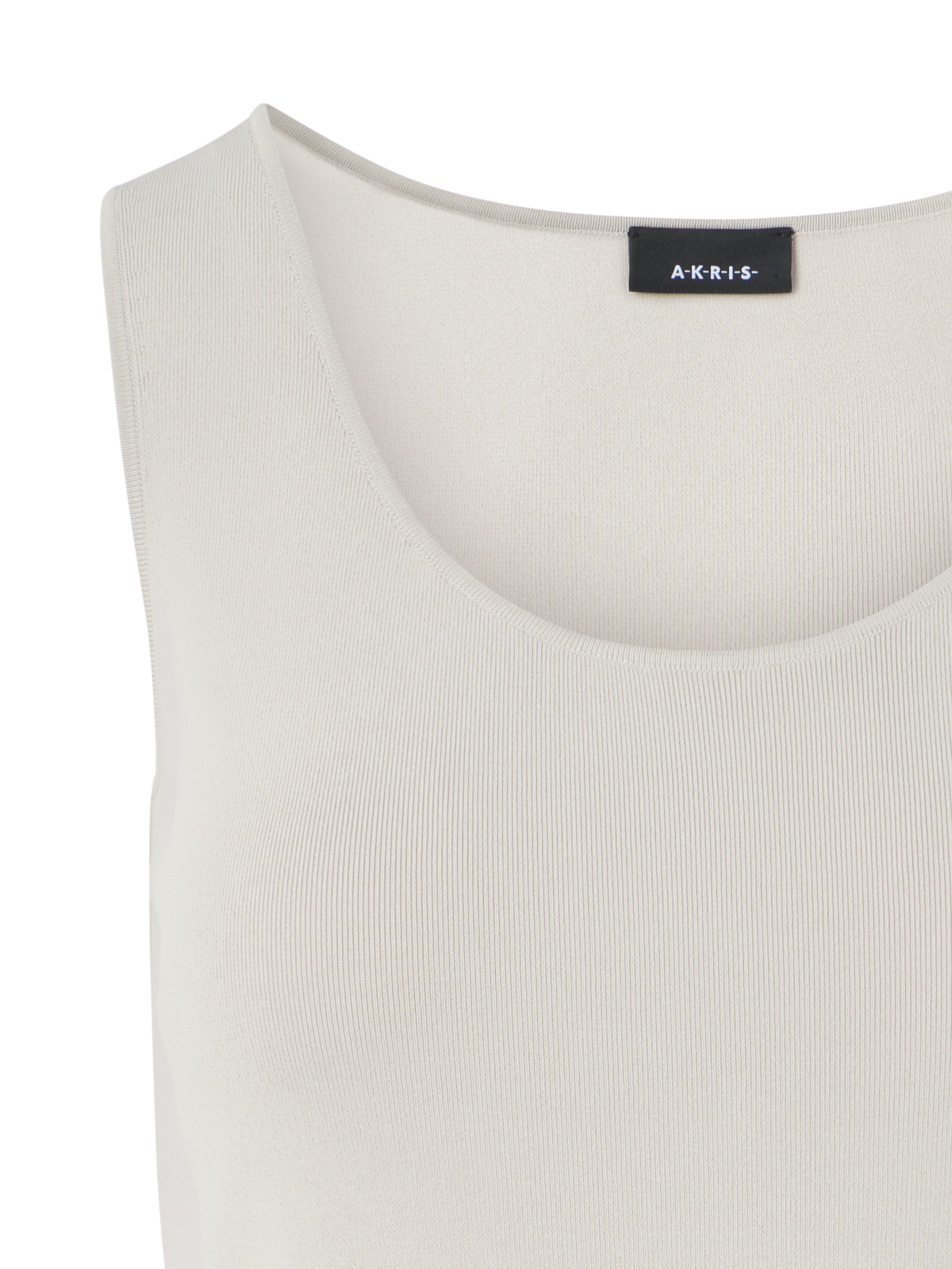 Designer ビスコースクレープ ・ニットトップ - ベージュ