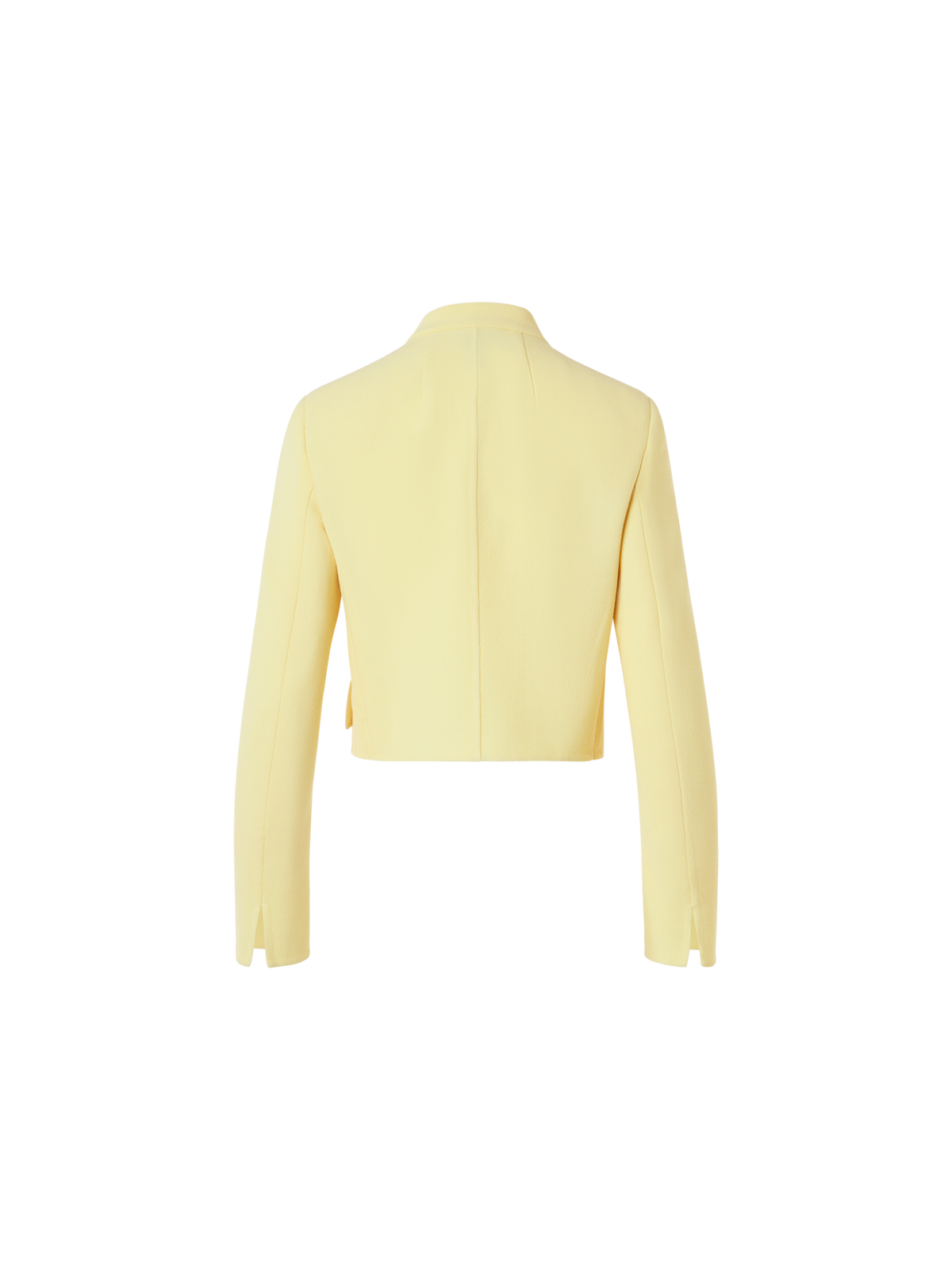 Designer ウールクレープダブルフェイス ・ジャケット - イエロー