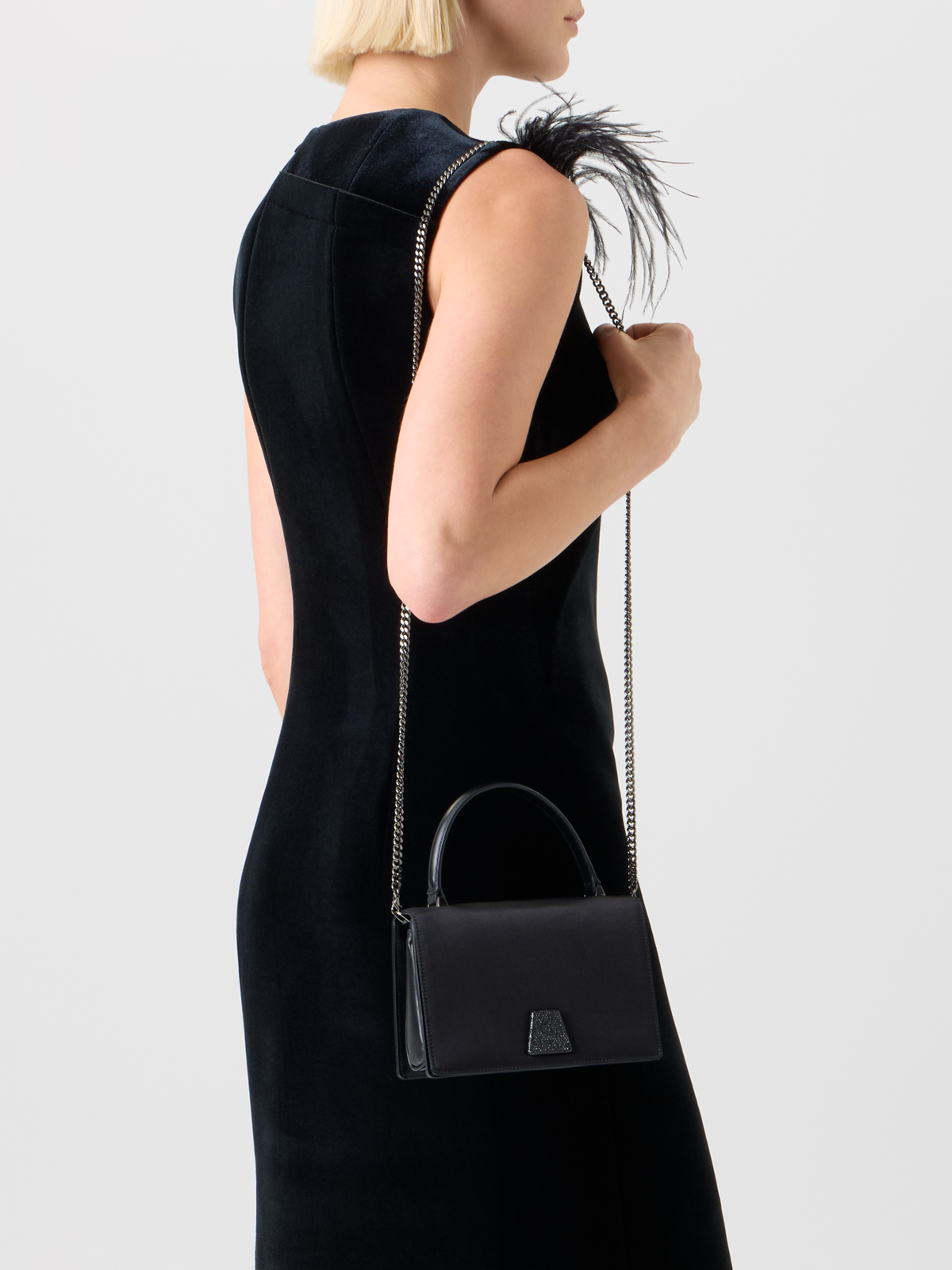 Designer ネオプレーンベルベット ・ドレス - ブラック #editorial
