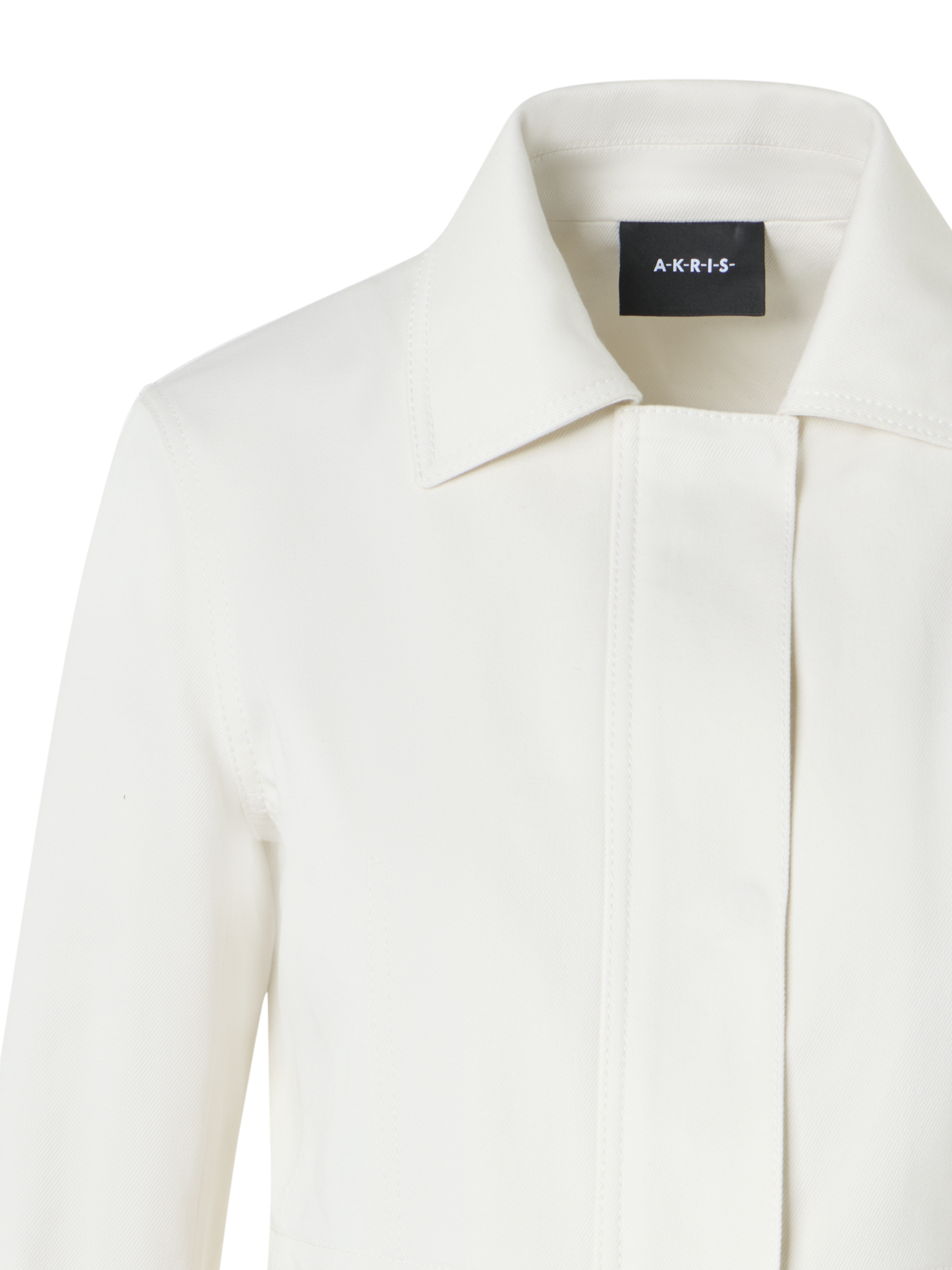 Designer コットンストレッチデニム ・ジャケット - エクリュ