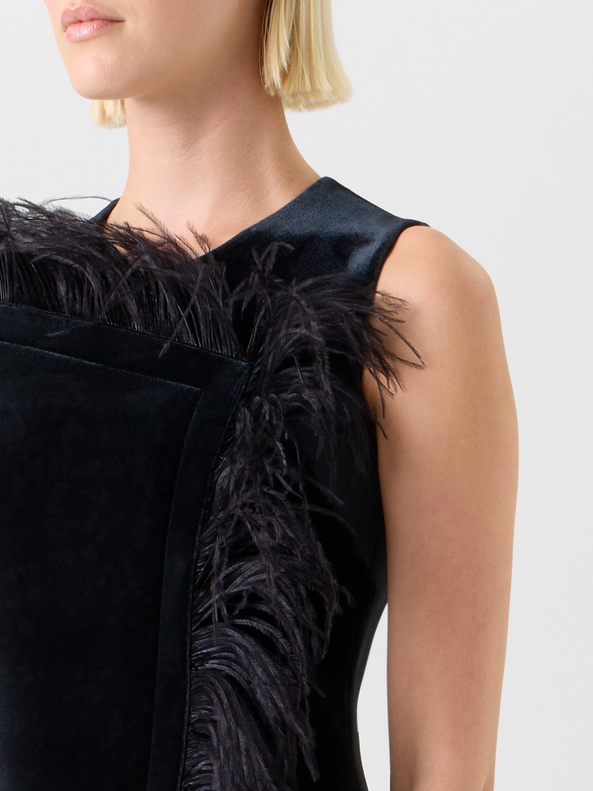 Designer ネオプレーンベルベット ・ドレス - ブラック #editorial
