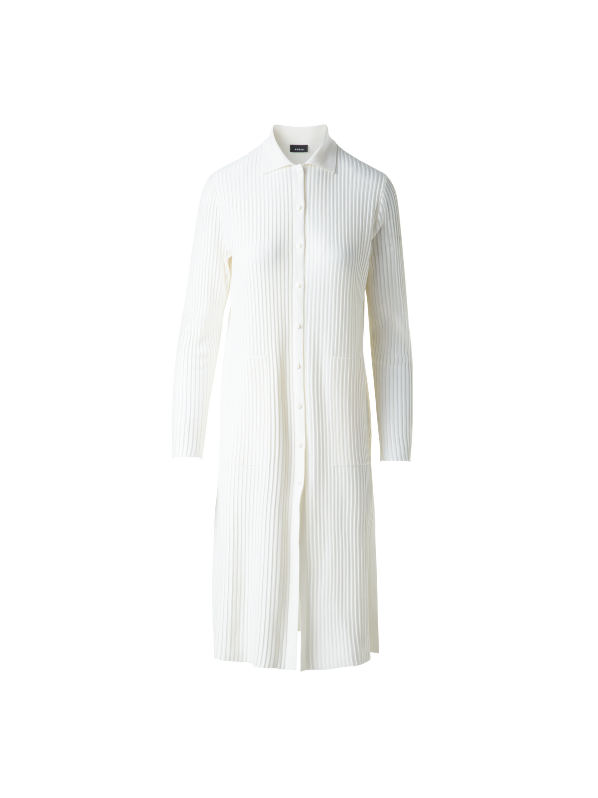 Designer シルクコットン ・ニットカーディガン - エクリュ - ホワイト