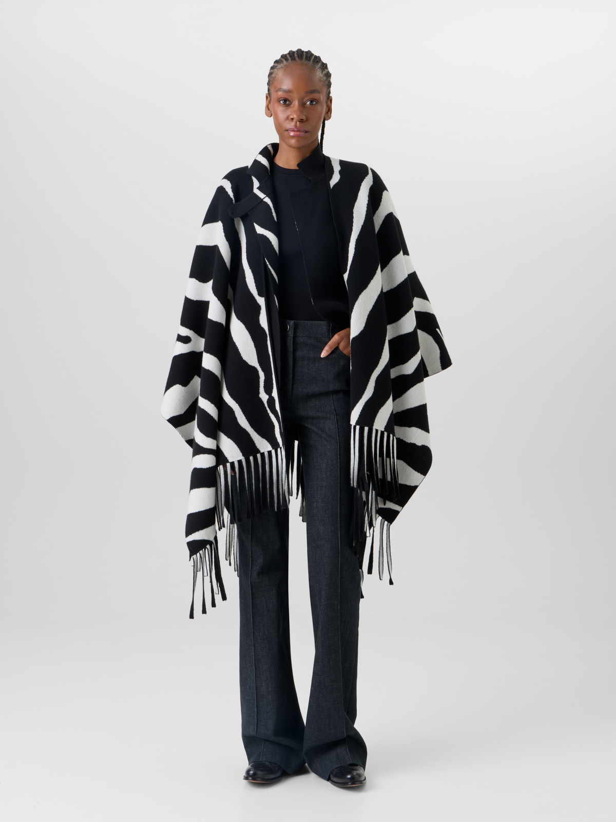 Designer カシミアダブルフェイス ・ニットカーディガン #editorial