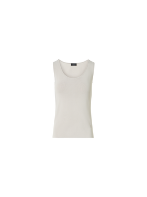 Designer ビスコースクレープ ・ニットトップ - ベージュ