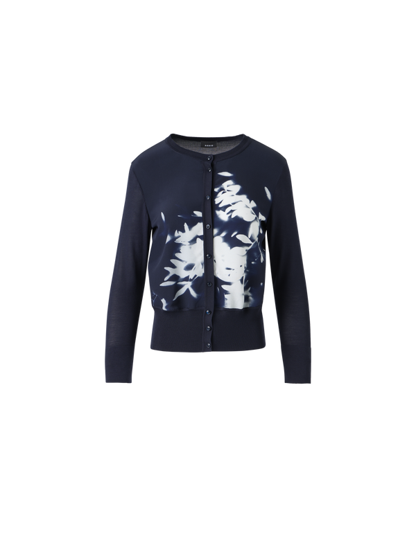 Designer シルク ・ニットカーディガン