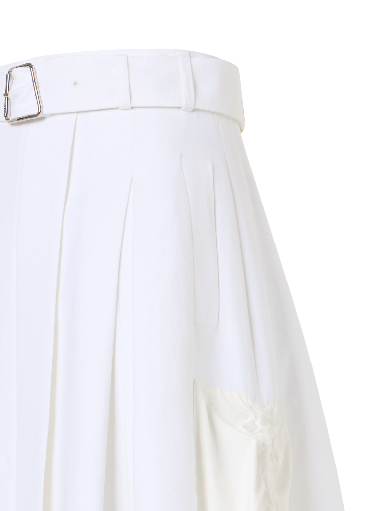 Designer コットンダブルフェイス ・スカート - エクリュ