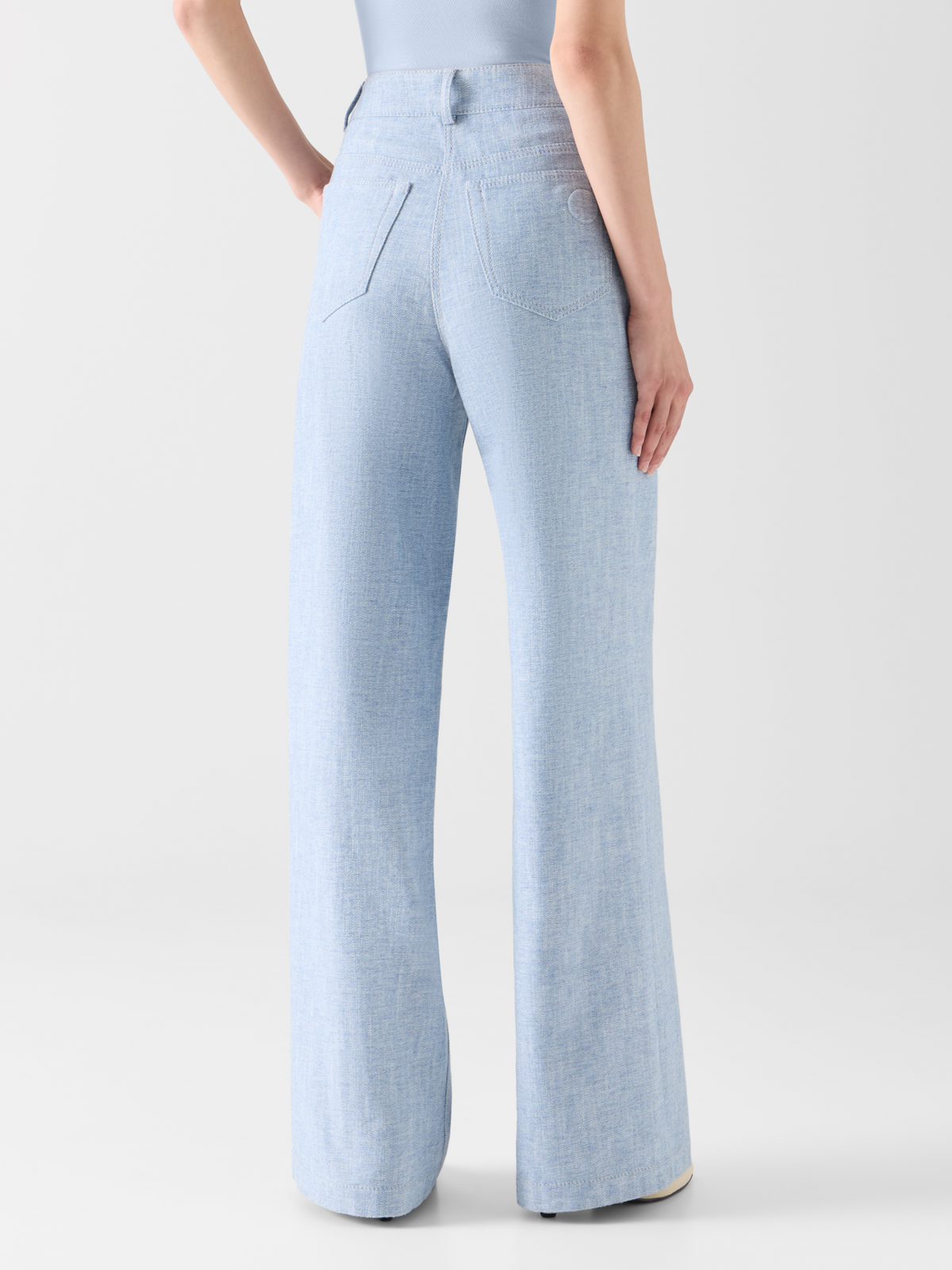 Designer ブラッシュドコットンデニム パンツ The Cooper Pants（クーパー・パンツ） - ブルー #editorial