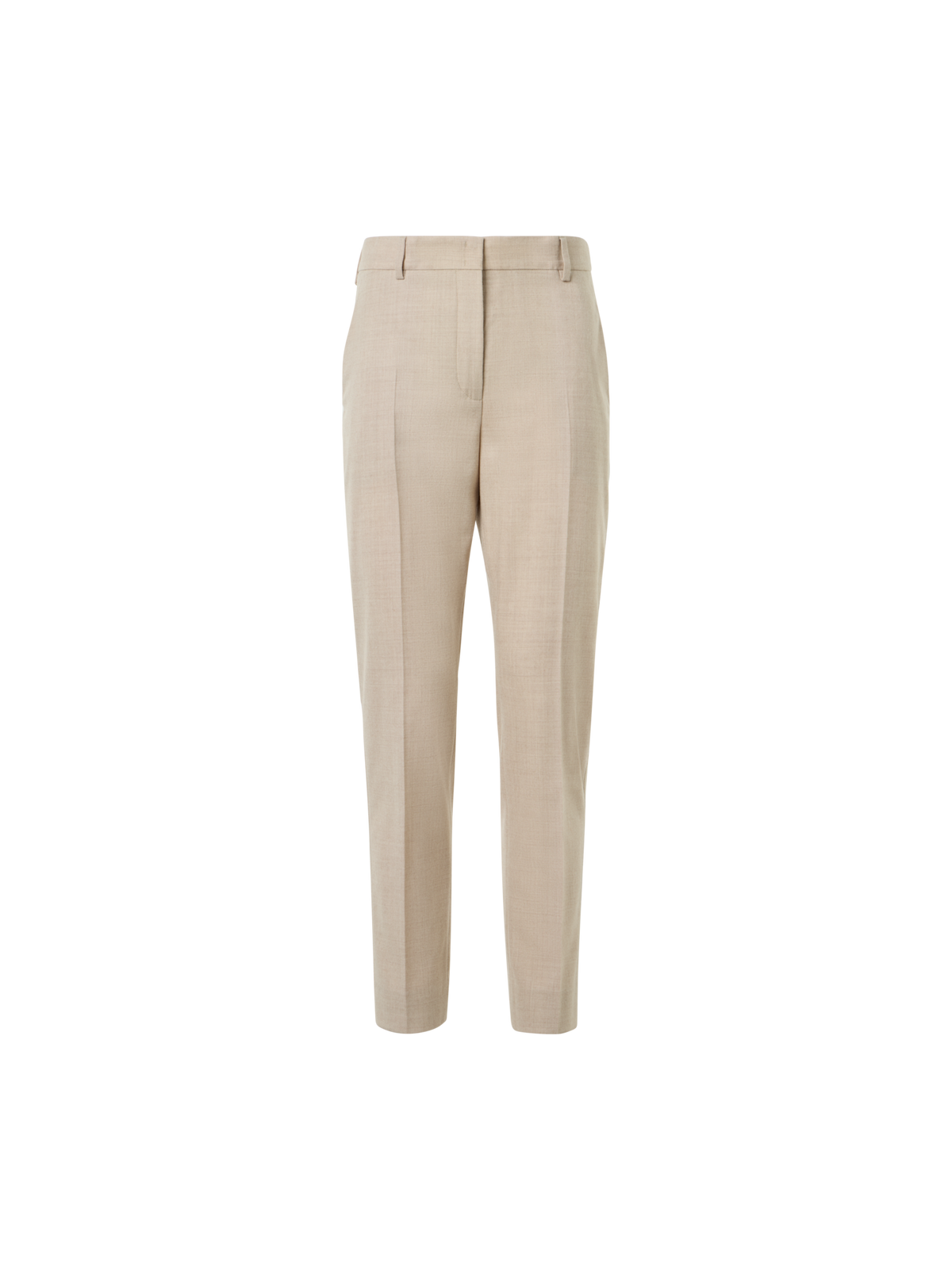 Designer ウールフランネルストレッチ ・パンツ - ベージュ