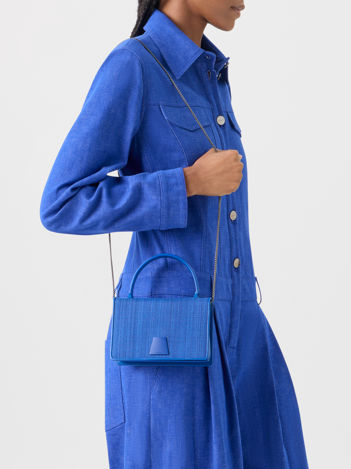 Designer アクリス アリス ミニトップハンドル - ブルー #editorial