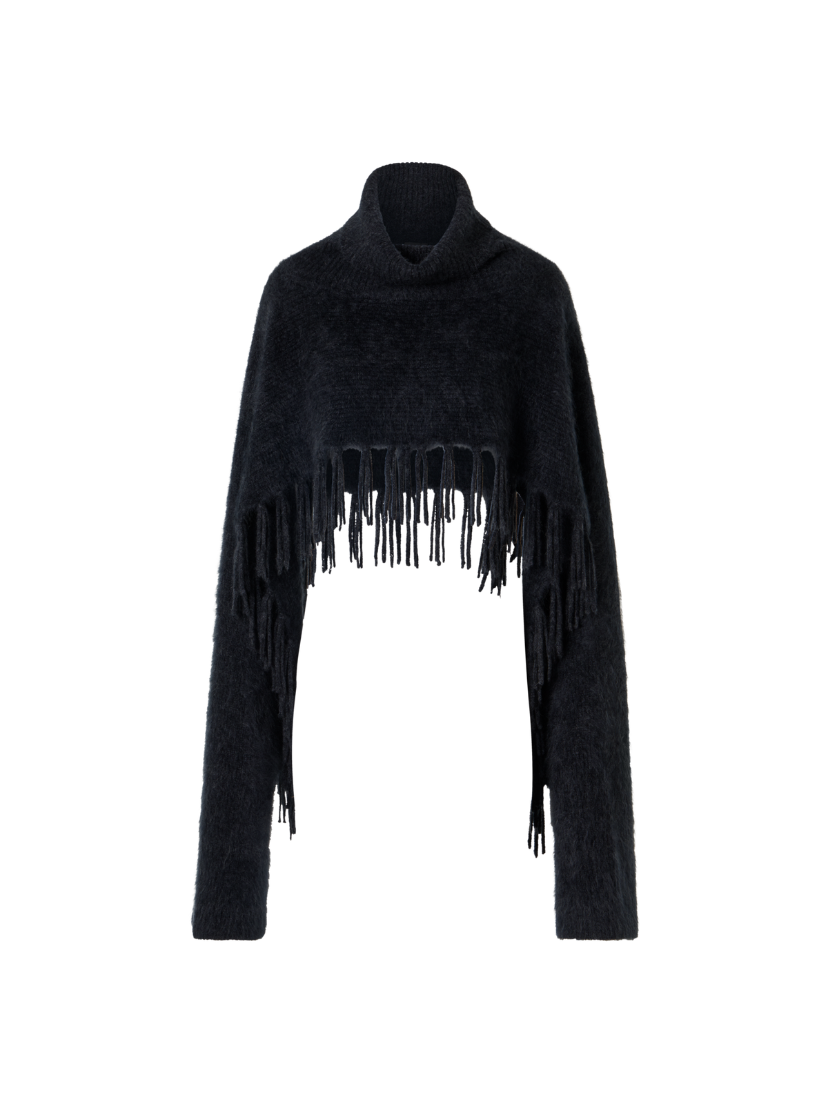Designer クラウドカシミヤ ニットケープスカーフ - グレー