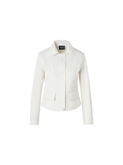 Designer コットンストレッチデニム ・ジャケット - エクリュ